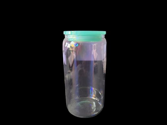 16oz Green Libby Glass Cup