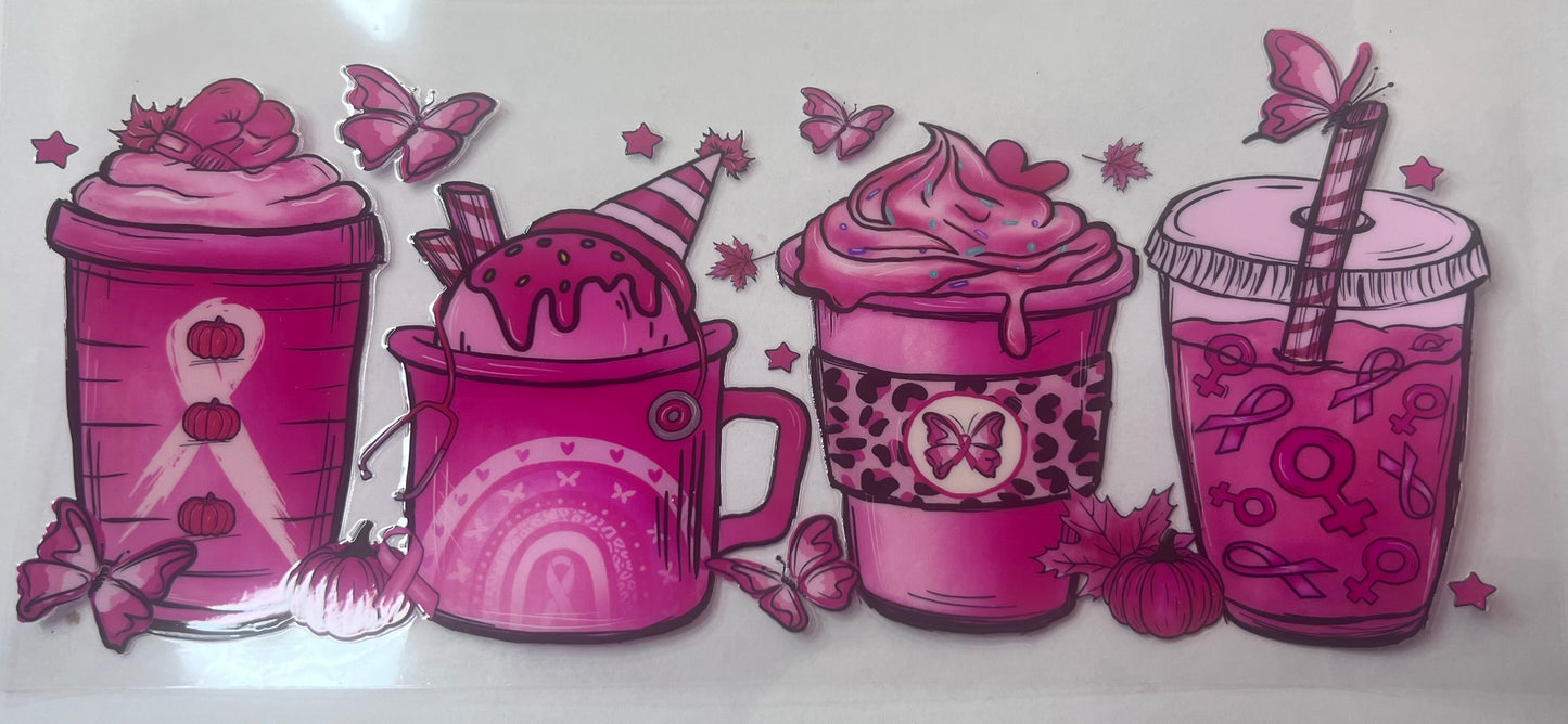 Pink Coffee & Butterfly