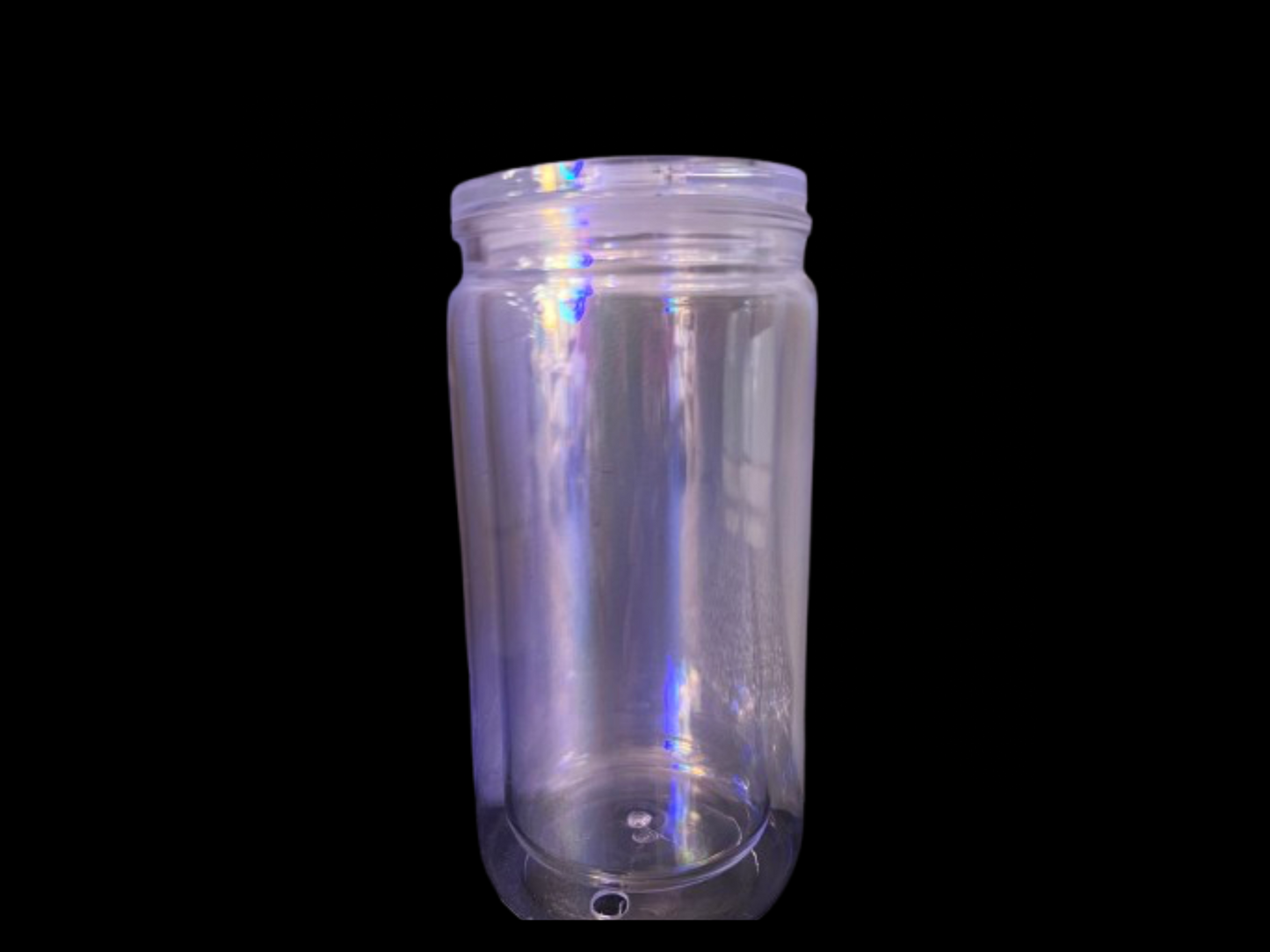 16oz Clear Acrylic Snowglobe Cup