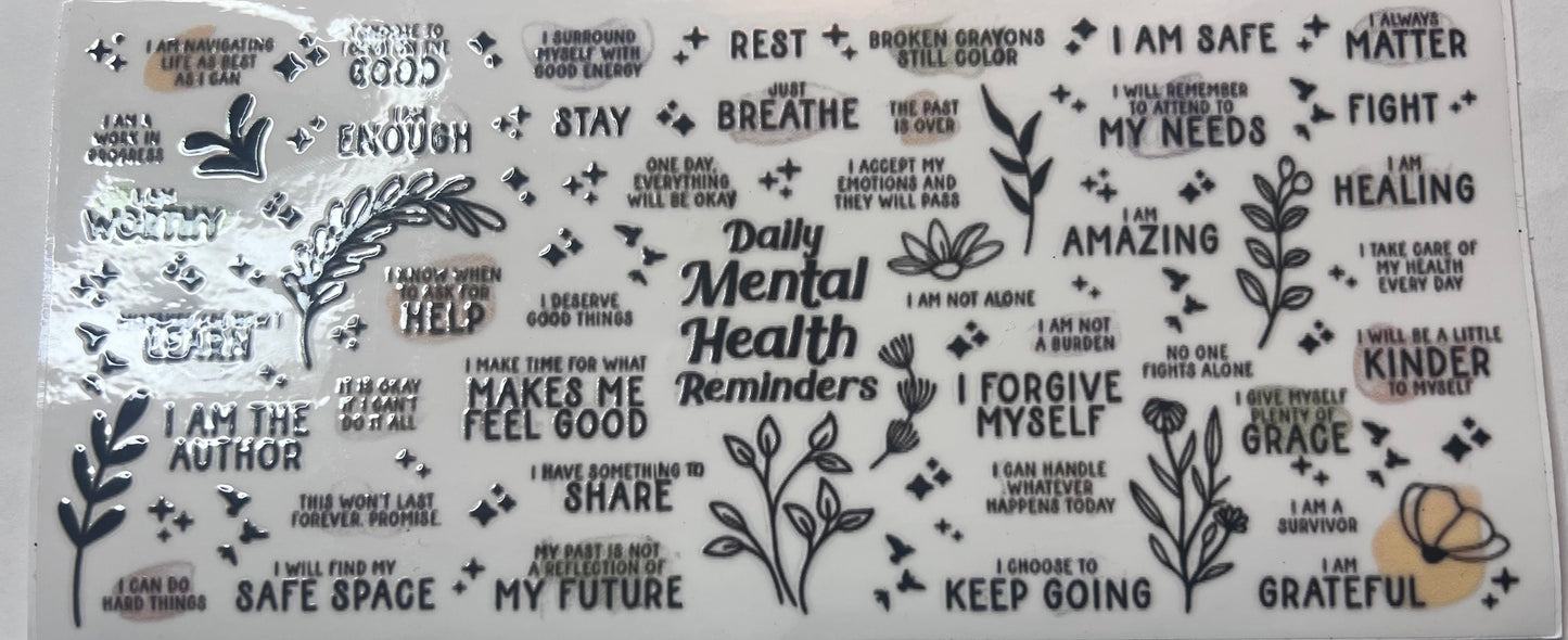 Daily Mental Reminder Cup Wrap