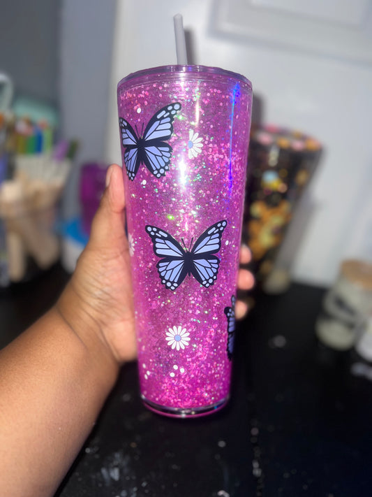 24oz Butterfly Snowglobe