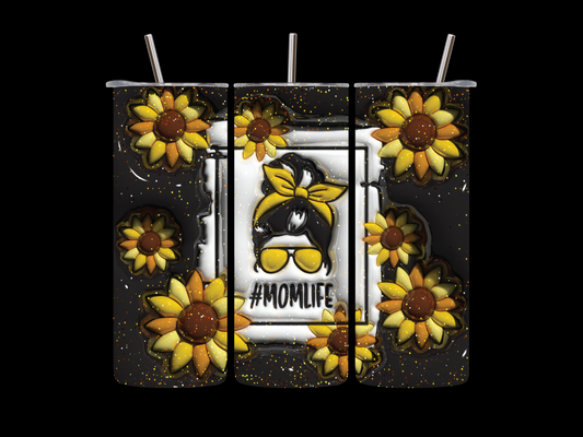 MOM LIFE SUNFLOWER TUMBLER