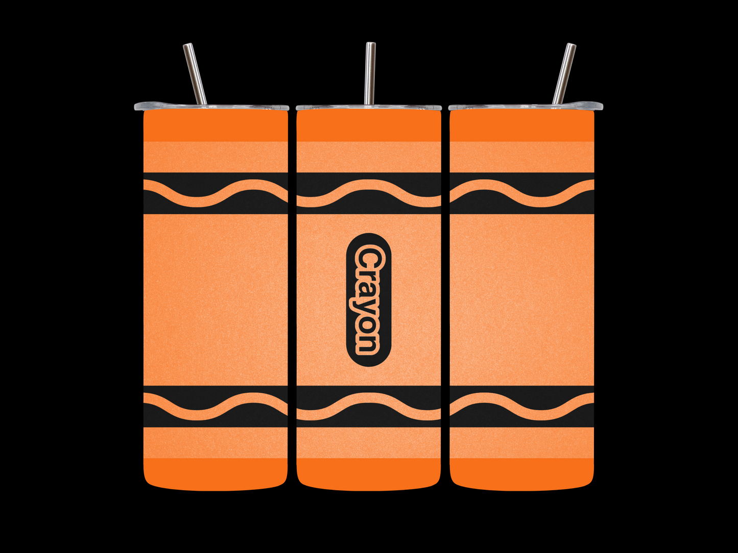 ORANGE CRAYON TUMBLER